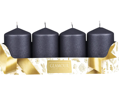 Sviečka adv. PEGAS ŠTRUKTUR škrabaná 4ks Štyri sviečky v obale