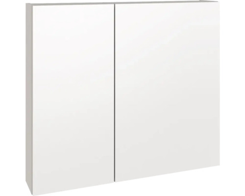 Zrkadlová skrinka bez osvetlenia Devo Vena 2.0 80 x 15 x 70 cm classico stone grey Biela zrkadlová skrinka s dvomi dvierkami.