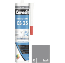 Ceresit Flexsilicone CS 25 sanitárny a obkladový silikón, odtieň basalt