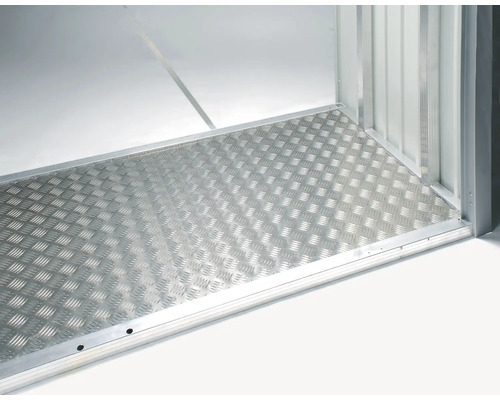 Podlahová doska z slzného plechu pre záhradný domček