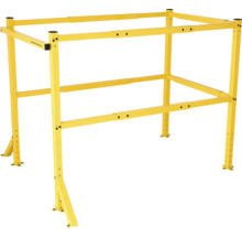 Žltý modulárny lešenársky systém z kovu na stavebné práce