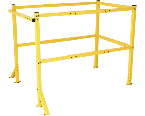 Žltý modulárny lešenársky systém z kovu na stavebné práce