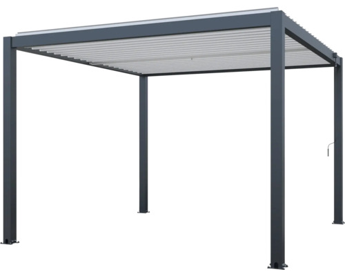 Voľne stojaca záhradná pergola s lamelovou strechou
