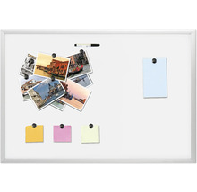 Magnetická tabuľa s fotografiami, poznámkami a perom