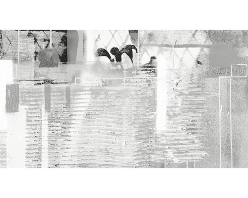 Abstraktné umelecké dielo s geometrickými tvarmi