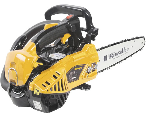 Reťazová píla Riwall v žltej a čiernej farbe