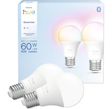 Philips Hue Essential E27 LED žiarovka, 2 kusy