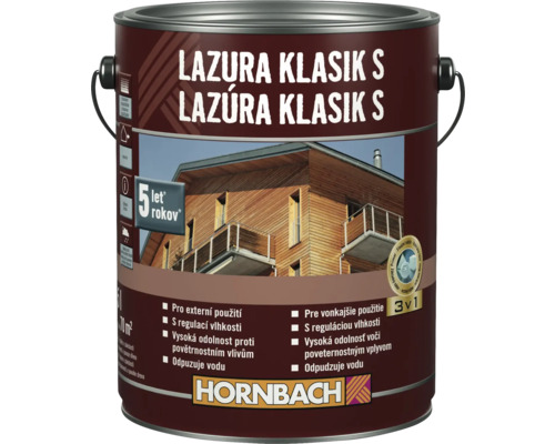 Lazúra na drevo pre vonkajšie použitie v plechovke