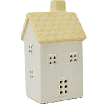 Dekoratívna miniatúrna figúrka domu so strechou a oknami