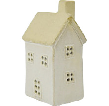 Dekoratívna figúrka domu z keramiky s komínom