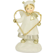 Figúrka anjela so srdcom v rukách