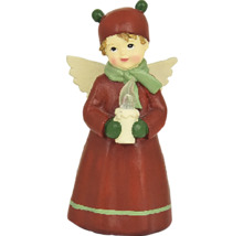 Vianočná dekorácia anjel s LED sviečkou