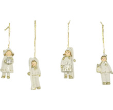 Vianočné prívesky s motívom anjelov na zavesenie