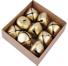 Kartón so zlatými rolničkami