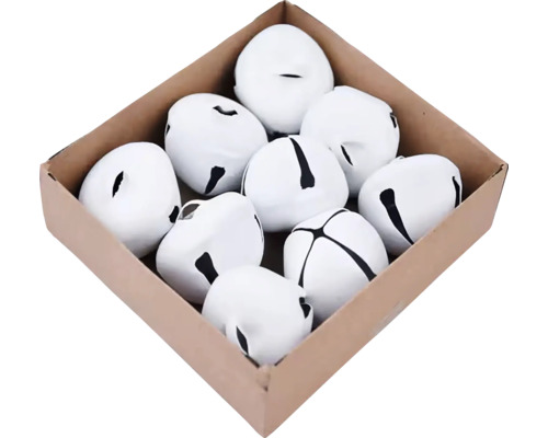 Dekoratívne biele zvončeky v krabici