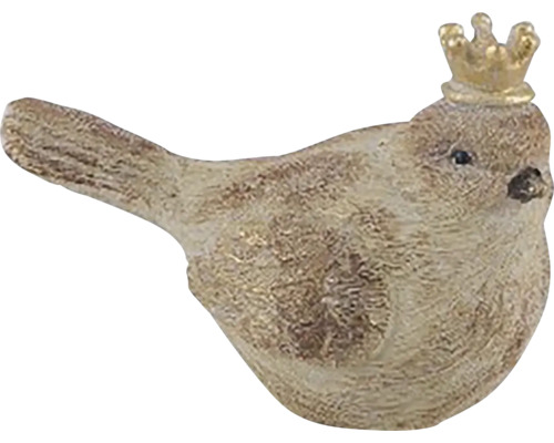 Dekoratívna figúrka vtáka s korunou