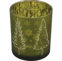 Svietnik so vzorom vianočného stromčeka