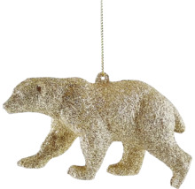 Dekoratívny medveď na zavesenie ako vianočná ozdoba
