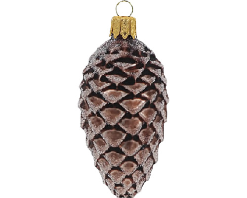 Šiška v tvare vianočnej ozdoby s háčikom