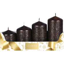 Adventné sviečky rôznych veľkostí v krabici