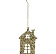 Ozdoba na vianočný stromček v tvare domu so závesnou šnúrkou