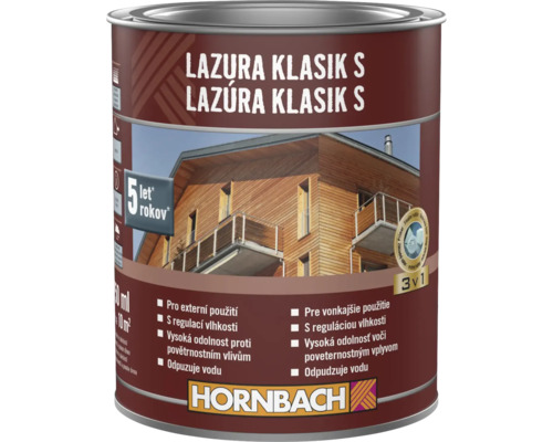 Lazúra na drevo pre vonkajšie použitie v plechovke