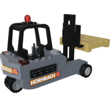 Model vysokozdvižného vozíka Hornbach z kociek