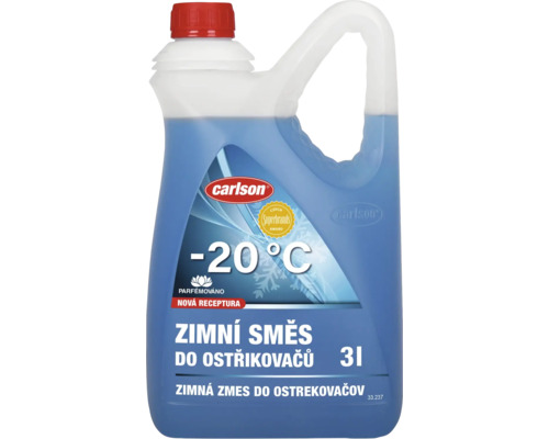 Zimná kvapalina do ostrekovačov Carlson -20°C 3L Zimná zmes do ostrekovačov, trojlitrový kanister