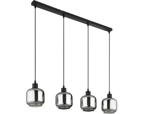 Závesné svietidlo so štyrmi sklenenými lampami