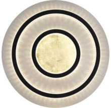Okrúhle LED stropné svietidlo s koncentrickými kruhmi