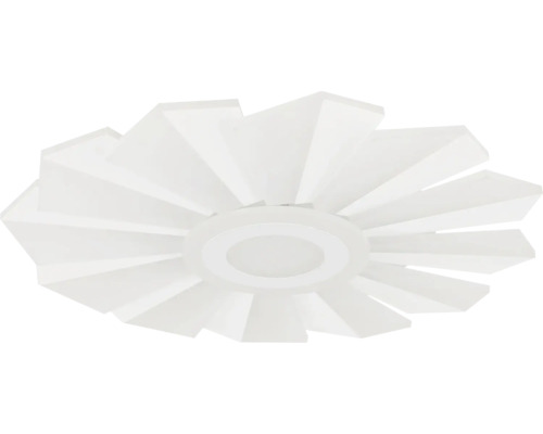 Biele stropné svietidlo s geometrickým dizajnom