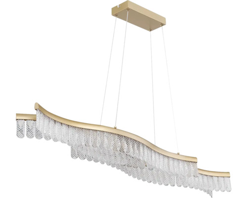 Závesné svietidlo s krištáľovými príveskami pre interiéry