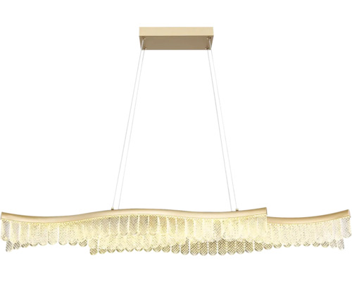 Závesné svietidlo s vlnitým dizajnom a dekoratívnymi prvkami