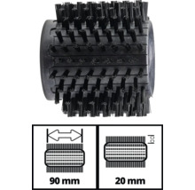 Kefový valec so šírkou 90 milimetrov a priemerom 20 milimetrov