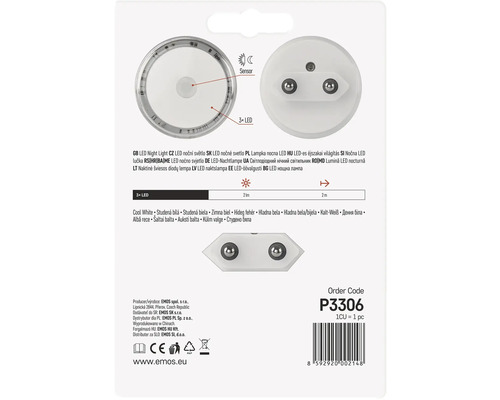 LED nočné svetlo so senzorom