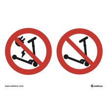 Zákazové značky pre elektrokolobežky a kolobežky