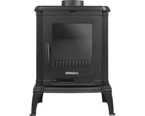 Krbové kachle s priehľadom a logom Nordflam