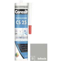 Ceresit Flexsilicone CS 25 sanitárny a obkladový silikón, odtieň antracit