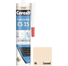 Ceresit Flexsilicone CS 25 sanitárny a obkladový silikón, odtieň Caramel