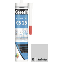 Ceresit Flexsilicone CS 25 sanitárny a škárovací silikón, farba Manhattan