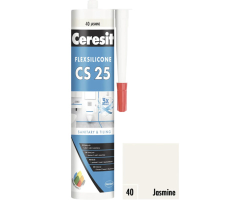 Ceresit Flexsilicone CS 25 sanitárny a obkladový silikón, odtieň jazmín