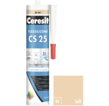 Ceresit Flexsilicone CS 25 sanitárny a obkladový silikón, odtieň Toffi