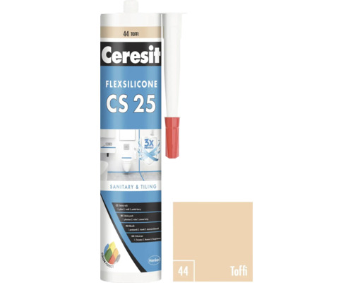 Ceresit Flexsilicone CS 25 sanitárny a obkladový silikón, odtieň Toffi