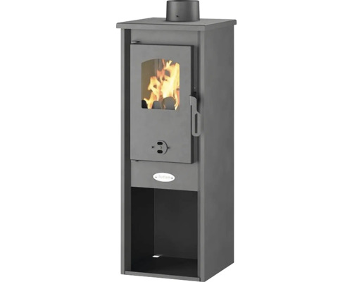 Krbové kachle s ohňom na drevo a úložným priestorom