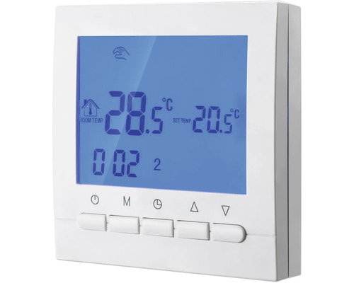 Izbový termostat Fisso programovatelný pokojový termostat pro spínání kotlů, ovladatelný na dálku pomocí aplikace biela PX-3B FISSO W Izbový termostat na reguláciu teploty