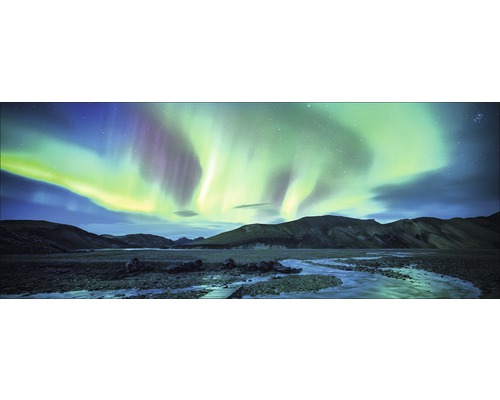 Sklenený obraz Northern lights 50x125 cm