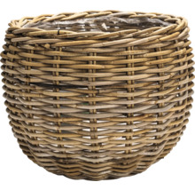 Pletený kvetináč z ratanu