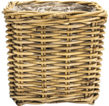 Kvetináč z ratanu s plastovou vložkou