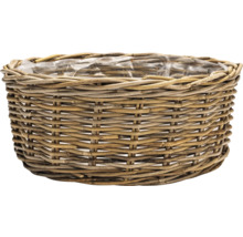 Prútený kvetináč z ratanu s fóliou