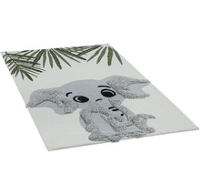 Koberec s motívom slona a rastlinnými motívmi